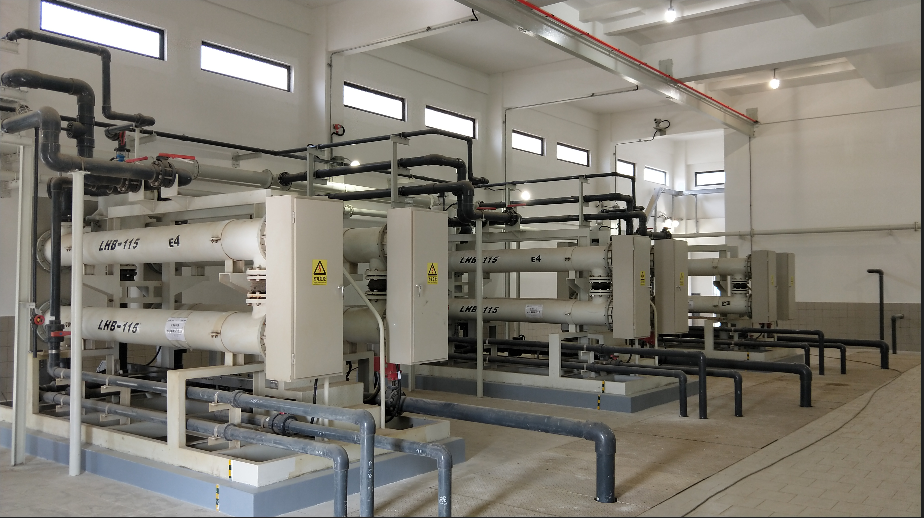 sodium hypochlorite generator layout for seawater desalination plant