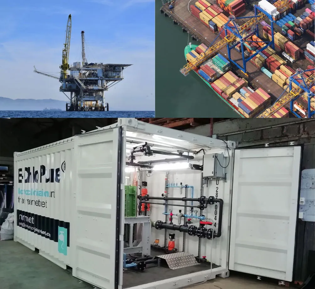 Seawater Electrolysis Chlorine Generation Systems for Offshore Platform and Port Water Treatment