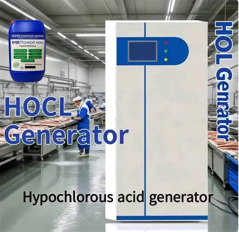 Industrial grade hypochlorous acid generator