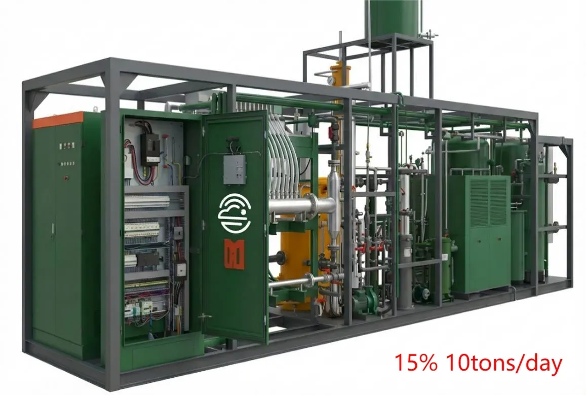 15% sodium hypochlorite plant