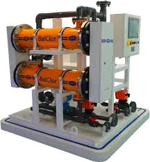 Electrolyzed seawater chlorination system